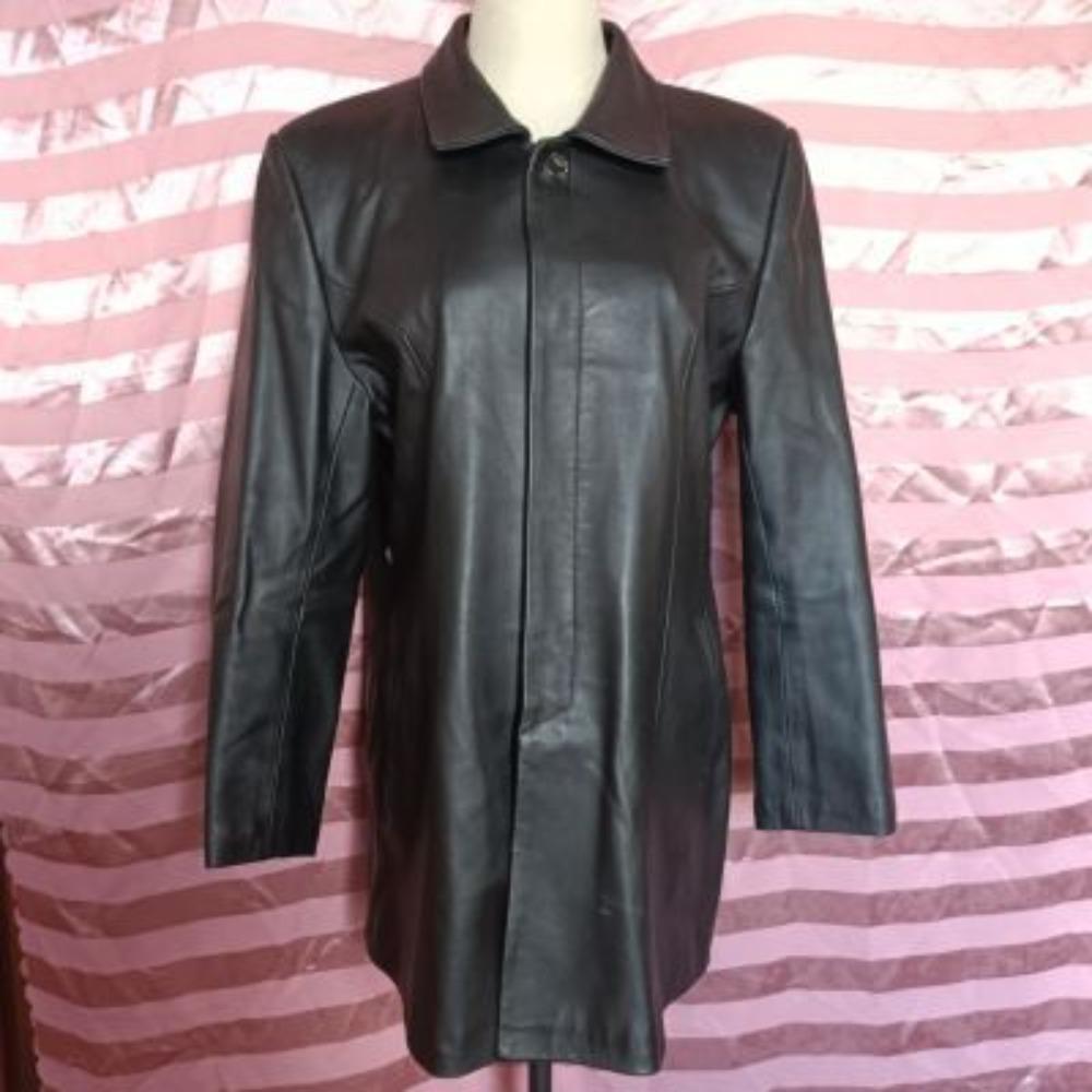 

Куртка из искусственной кожи Весна и осень Одинарная кожаная куртка Повседневная кожаная куртка с флисовой подкладкой L