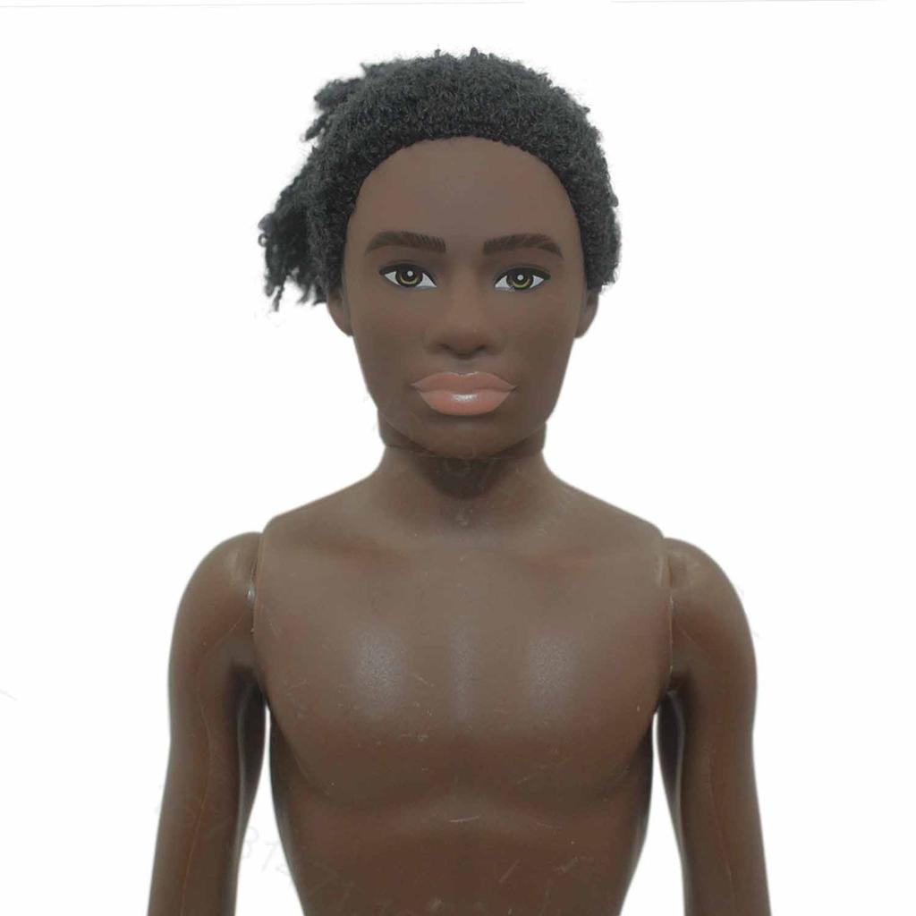 30cm Black African Doll Black Skin Men And Women Couple Models New Naked African Doll Joint Movable Girls Play House Toys