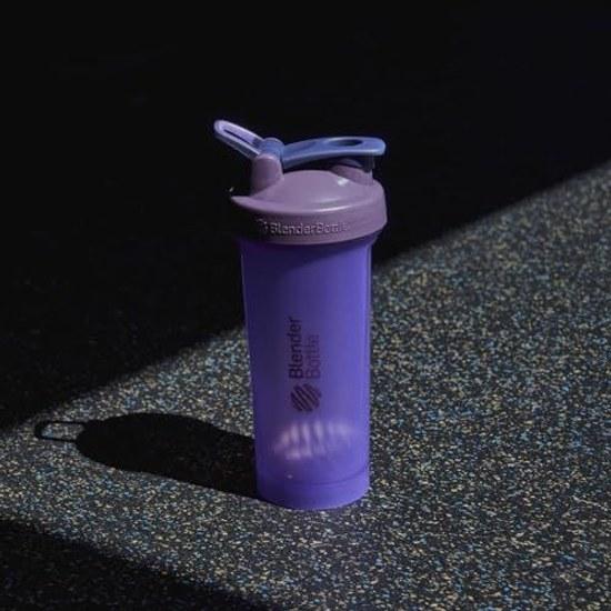 BlenderBottle Classic 20oz Protein Shaker Genuine Product Capacity 600ml (Measurement 400ml) Thistle BBCLC20-TSL