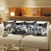1/4pcs Cute Shih Tzu Sleeping Pattern Pillowcases Sofa Cushion Cover Home Bedroom Room Decoration