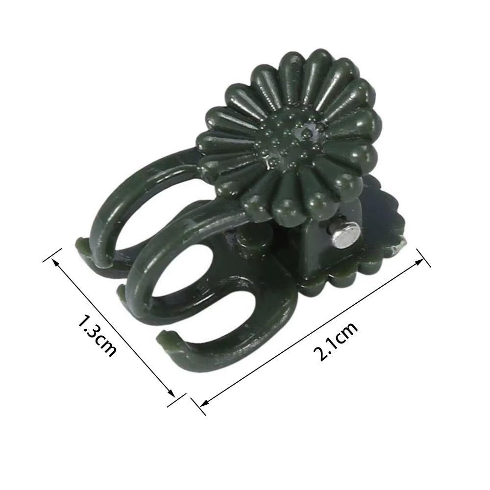 50Pcs Reusable Plant Fix Clips Orchid Shaped Garden Plant Clips  Garden Rattan Planting Accessories