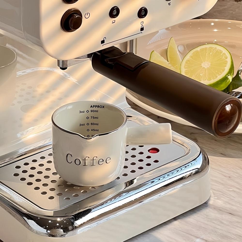 Ceramic Espresso Extraction Cup with Scale Coffee Milk Cup Thickened Exquisite Ounce High Quality Home Coffee Accessories Gifts