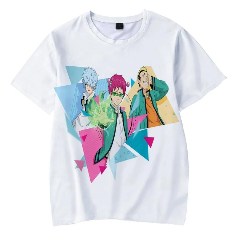 Saiki Kusuo No Sai-Nan Tshirt Printed Men/Women/Kids Harajuku Funny T Shirt Costume Summer Kawaii Japan Unisex Anime Tops