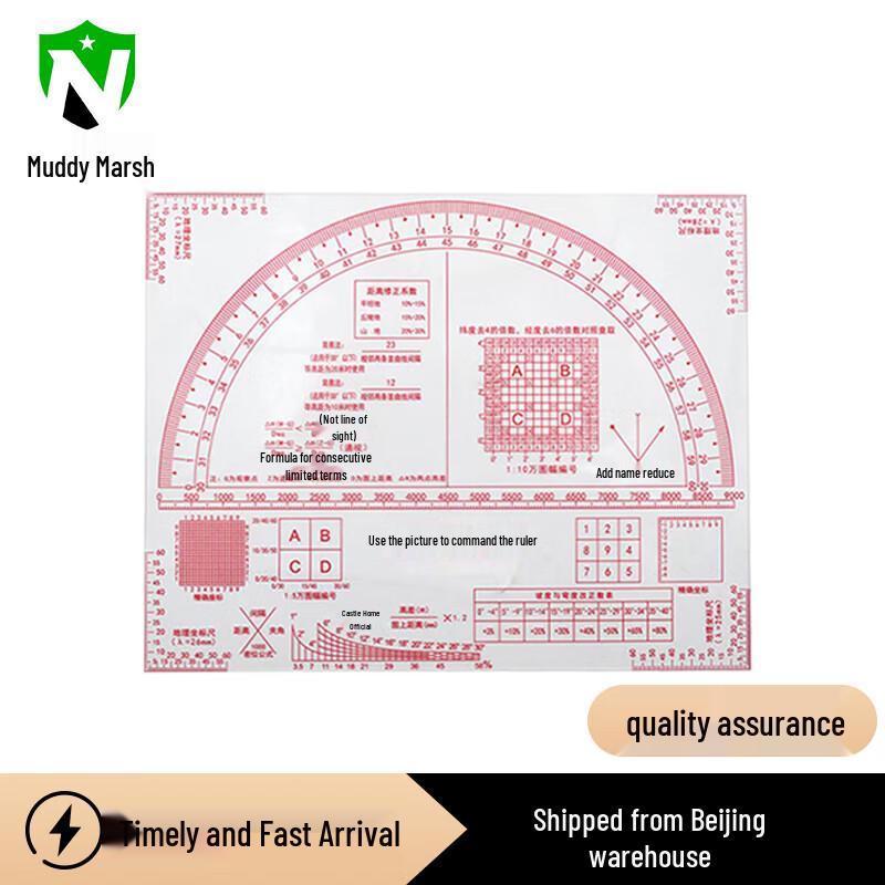 Military Navigation & Drafting Ruler