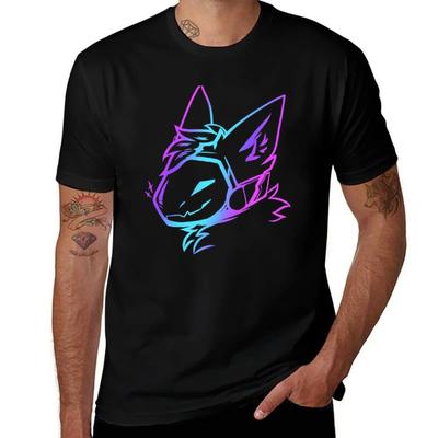 Groovy Protogen Popiersie Lineart T-Shirt Koszulki Graficzne T-Shirty Odzież dla Mężczyzn Koszula