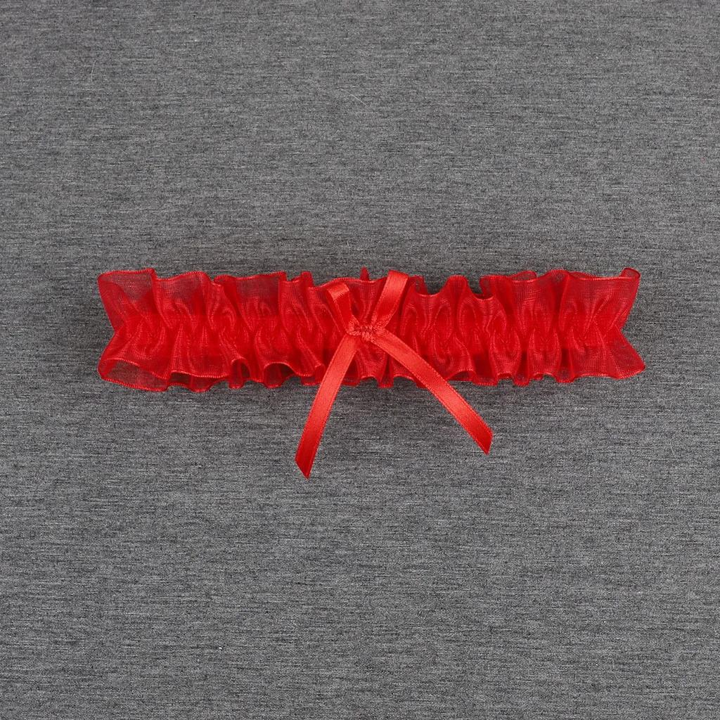 Women Bow Leg Ring Sexy Lingerie Lace Garter Belt Bowknot Leg Loop Wedding Garters Bridal Cosplay Fashion Stocking Thigh Ring