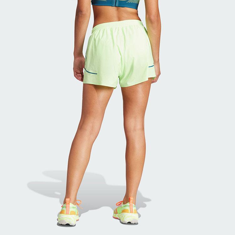 adidas Truepace Running Shorts Striped Color Block Mid Rise Loose Fit Casual Shorts Women Shorts Green IT9729