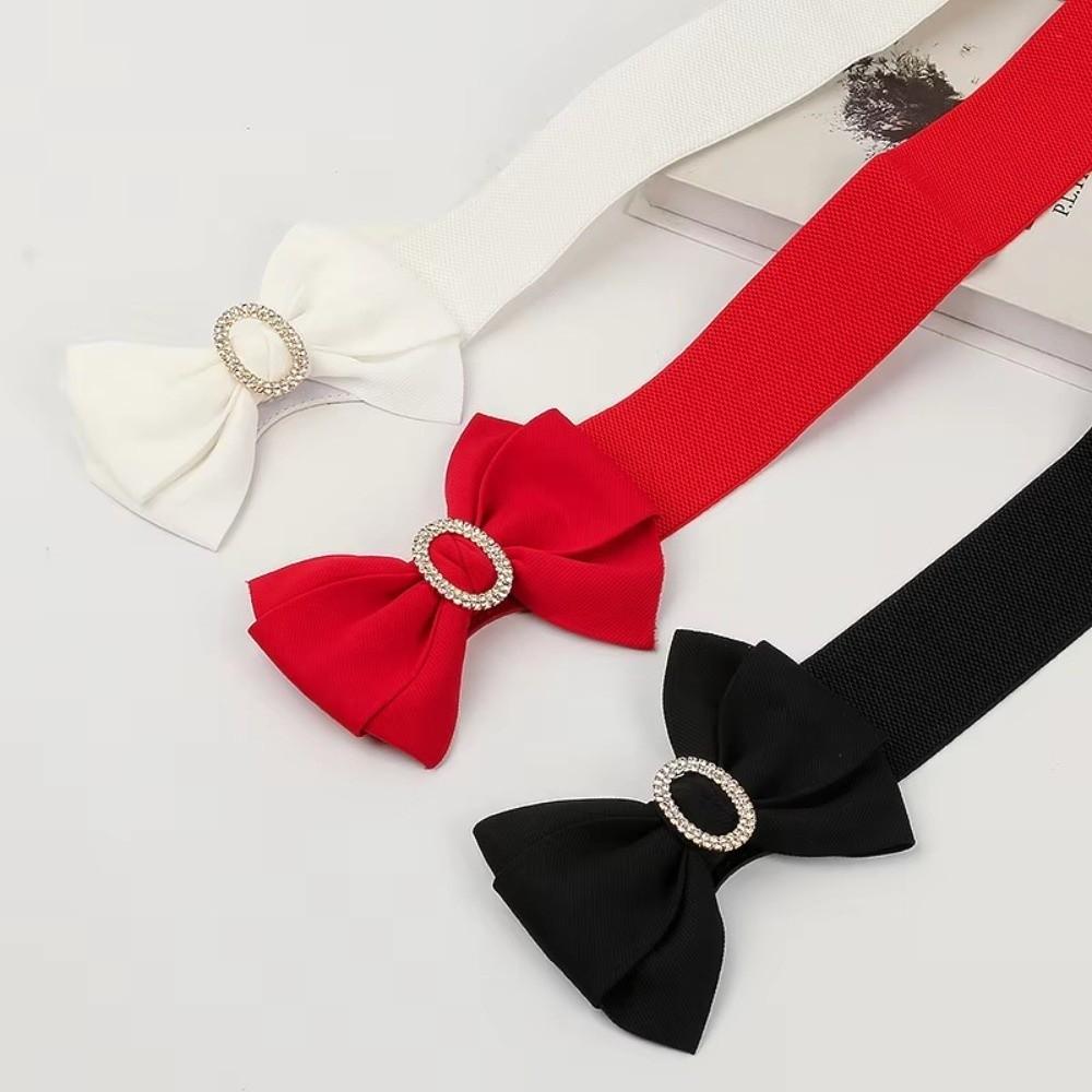 Sommer Roter Schleifen Gürtel mit Gürtel High-End Breiter Bund Mode Damen Kleidergürtel Kleider Accessoire
