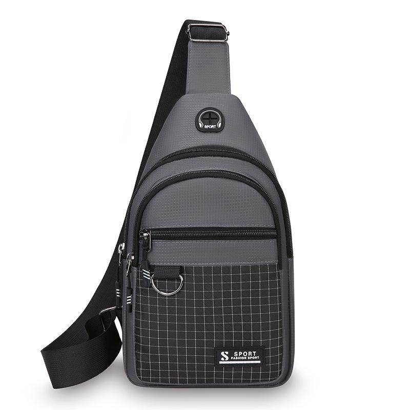 Men's Korean Style Water-Resistant Crossbody Bag: Versatile, Large Capacity, Multi-Layer Backpack for Outdoor Casual Use