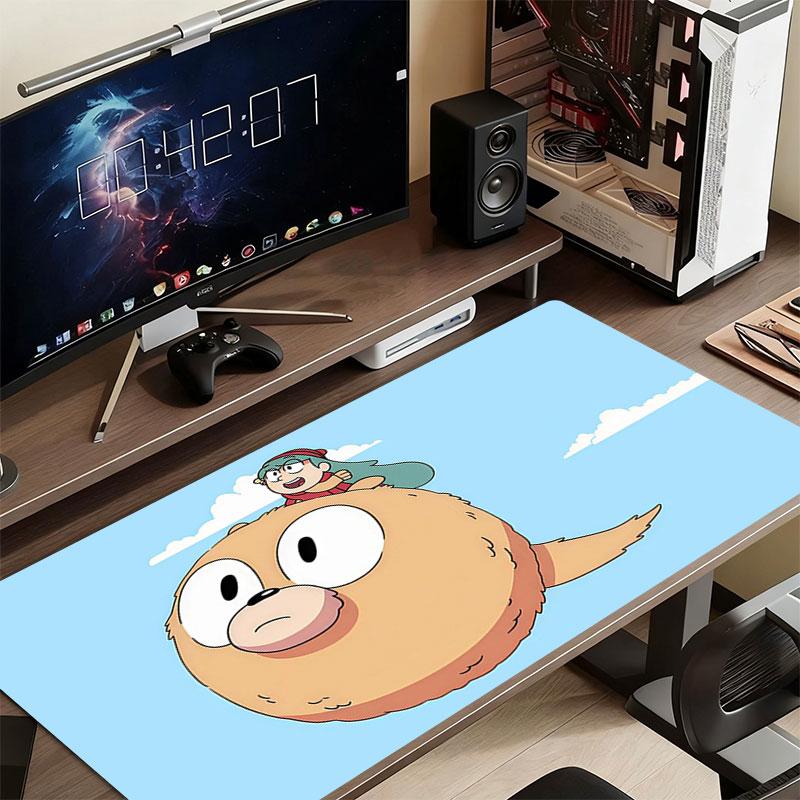 Hilda Cartoon Mouse Pad, Large Gaming Desk Mat, Non-slip XXL Mousepad for Laptop & Tablet, Mini PC Playmat with Stitched Edges