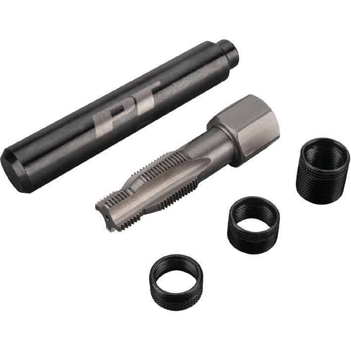 Performance Tool W86910 Spark Plug Repair Kit M14-1.25 Thread Size & HSS Tapered Reamer, (3) 503 Stainless Steel erts