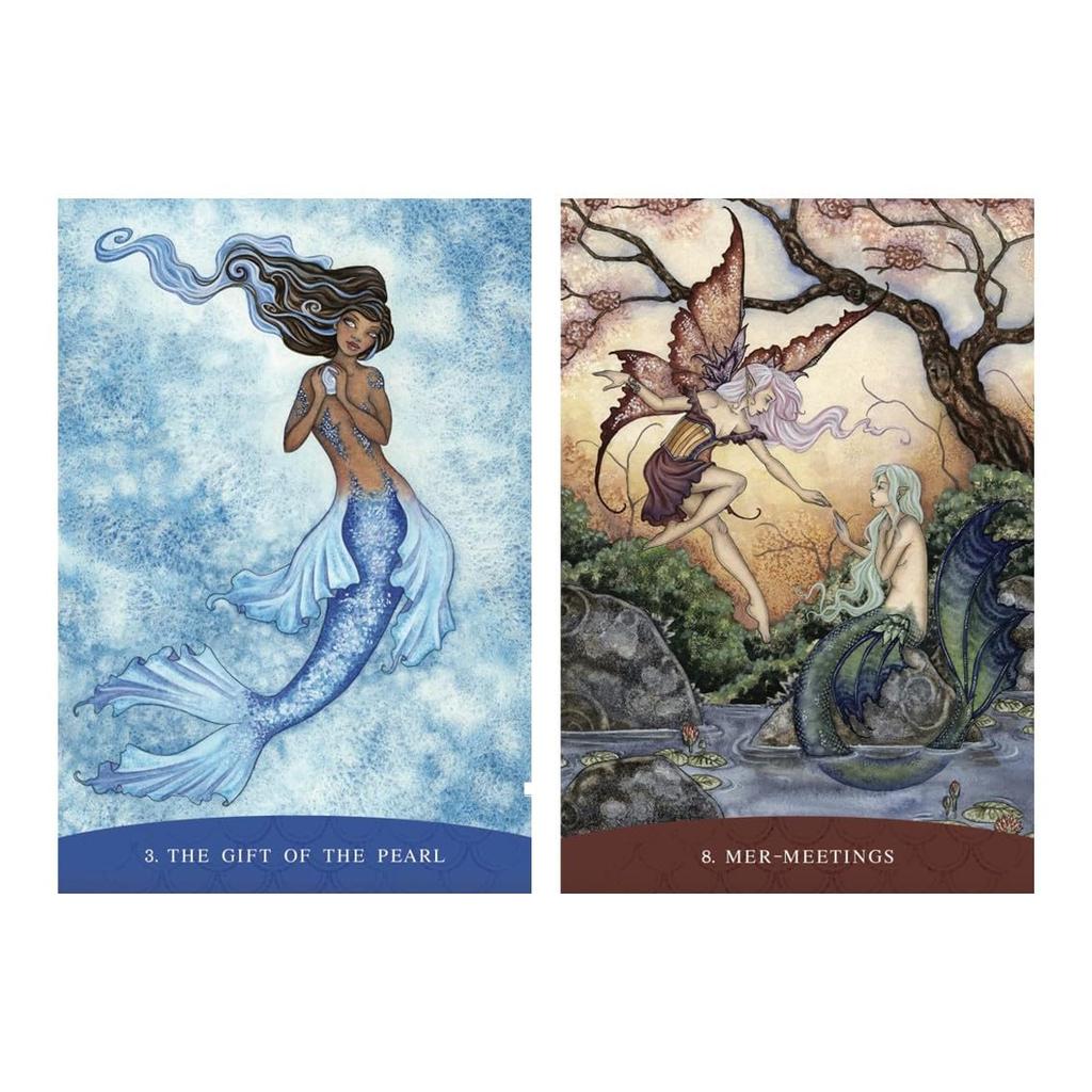 Kancharo Oracle Cards, 45-Piece Tarot Card Set [Sisters of the Sea], Includes Japanese Oracle Card Basic Instructions & Pouch (Authentic)