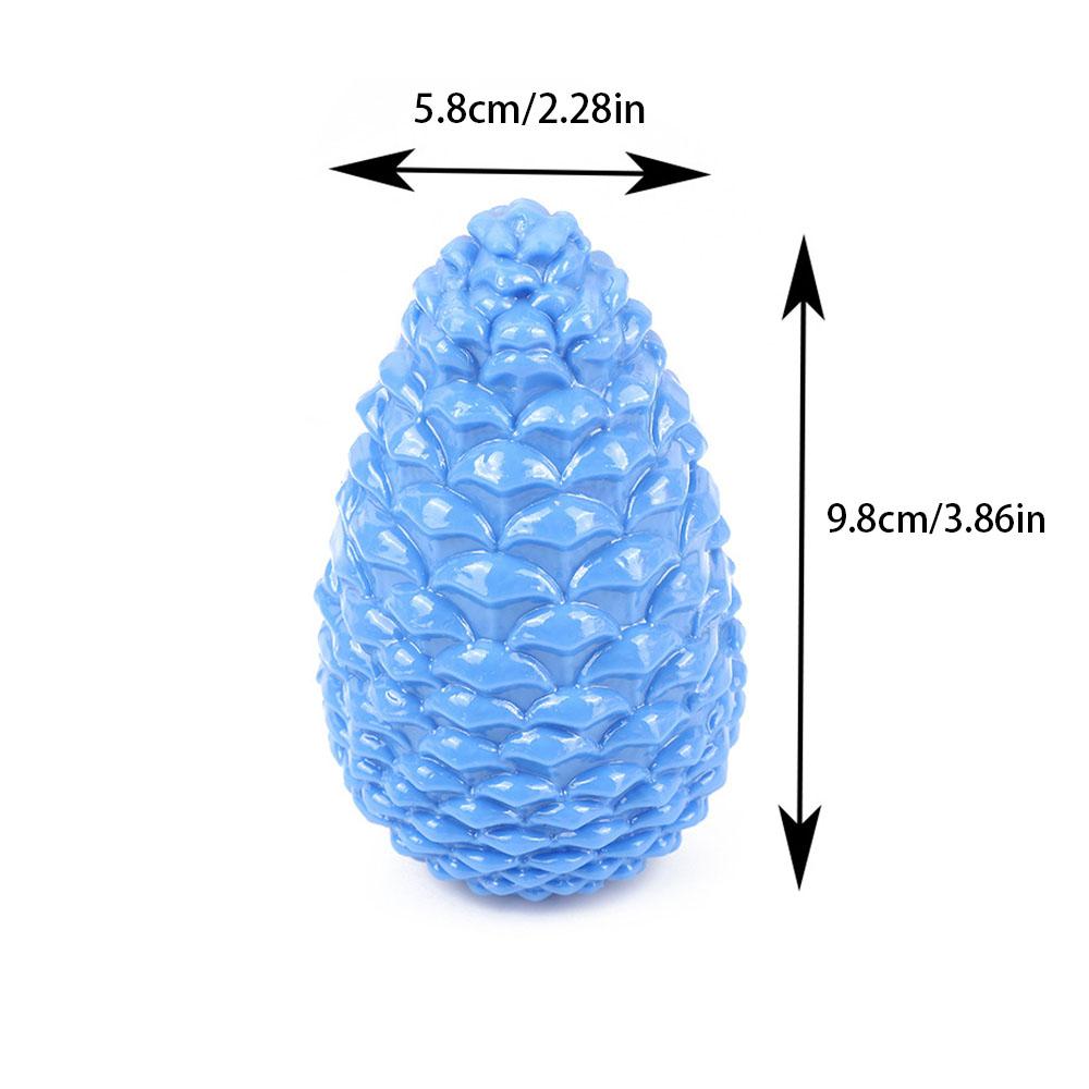Durable Chew Dog Toy for Teething - Bite-Resistant Molar Pet Toy, Non-Toxic Tough Rubber Interactive Play Toy