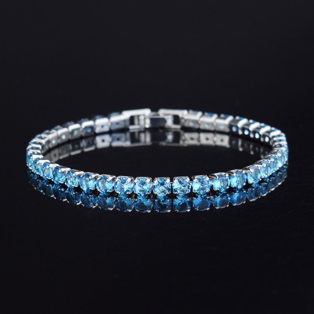 4mm Micro-inlaid Zircon Tennis Bracelet for Women  New Men Bracelet Homme Jewelry Accessories Wholesale