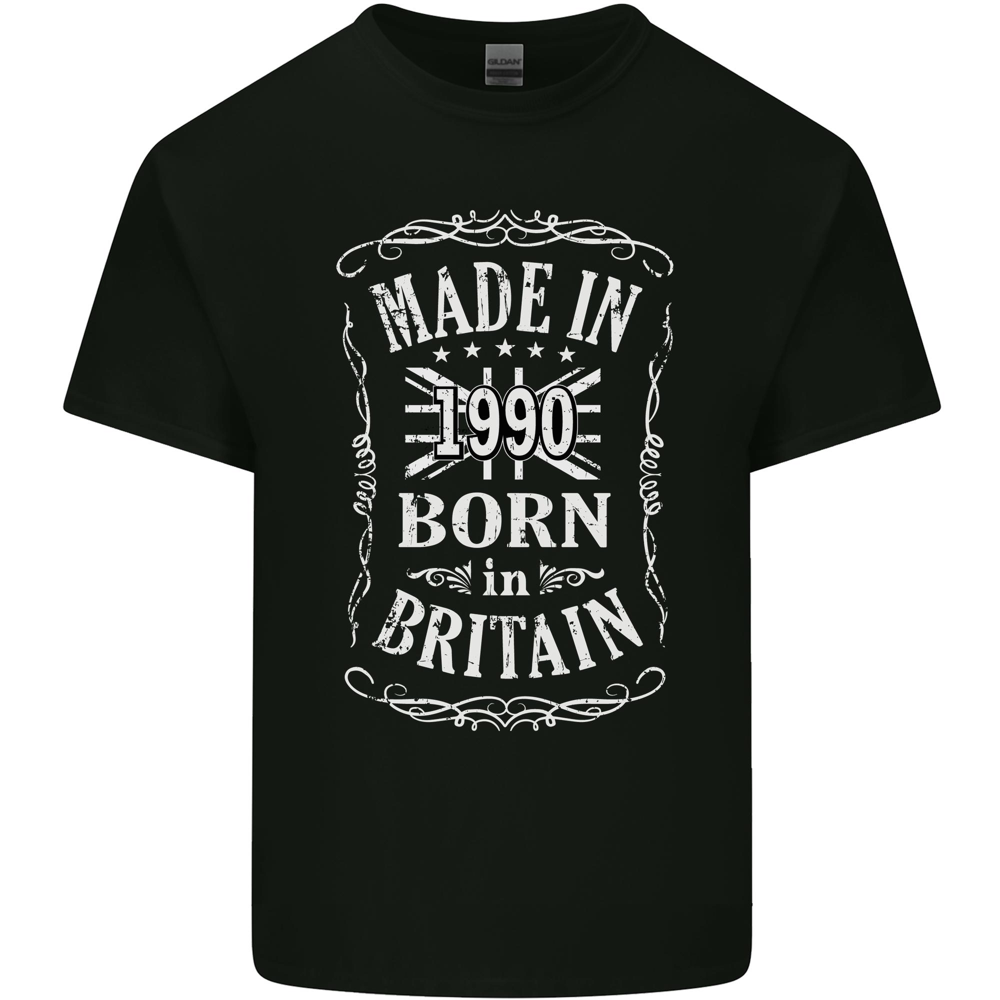 Born In Britain 36th Birthday Made 1990 Unisexs Light Cotton TShirt S