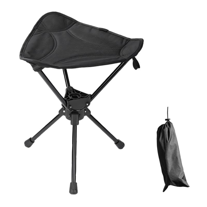 

Comfortable Moon Chair Outdoor Indoor Picnics Luxury Camping Chair Stool Oversized Folding Chair with Washable Seats чорний