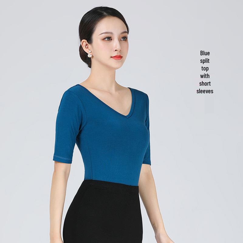 Women's Slim-fit Elegant Dance Practice Suit - Fashion Show and Etiquette Training Set