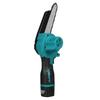 6 Inches Mini Electric Saws Cordless One Hand Chain Saw Woodworking Cutter Power Tools Blue