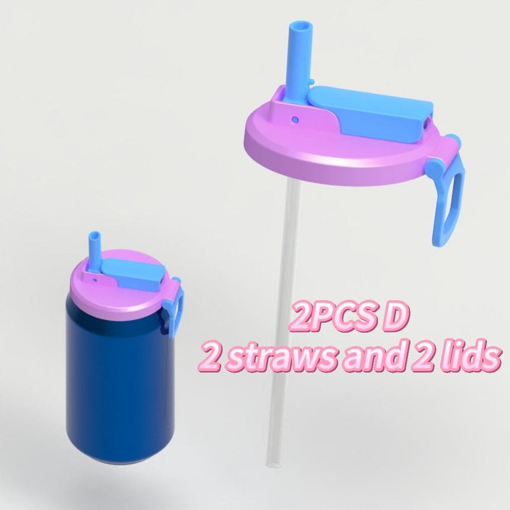 Multifunctional Soda Straw Cover Leak-Proof Portable Beverage Sealing Cover & Straw Set High-Quality Recyclable Beveragelid