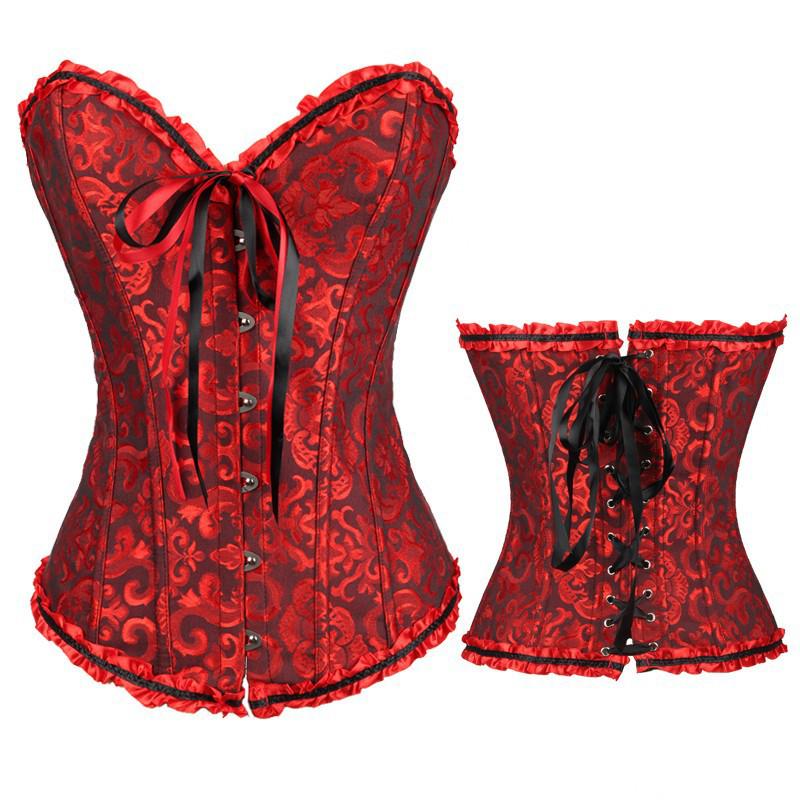 European Size 819 Black Court Corset: Abdomen Control Body Shaper