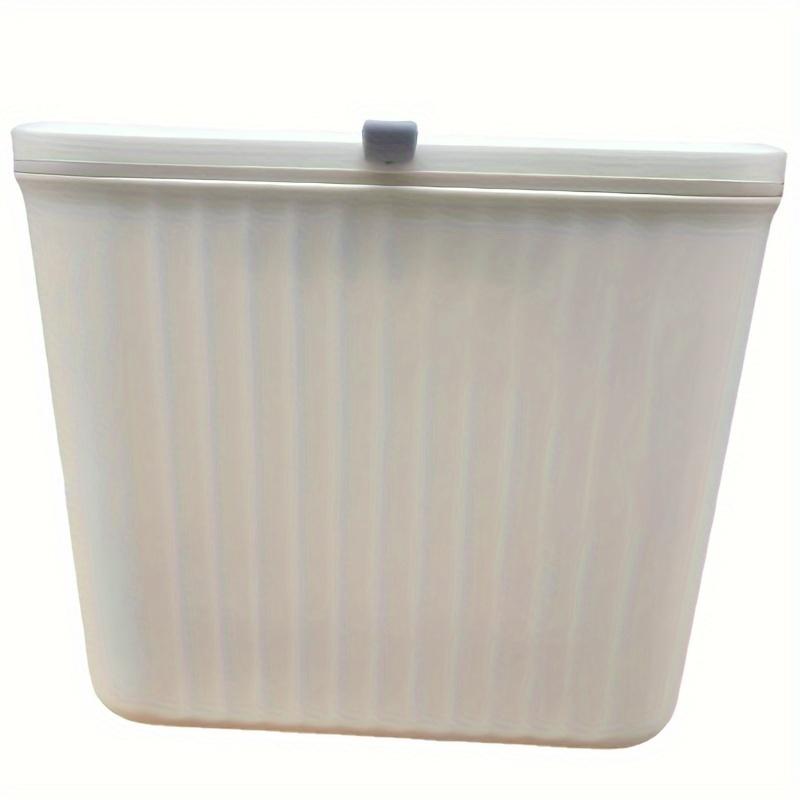 Space Saving Wall Mounted Trash Bin 2-in-1 with Lid, Toilet, Household Kitchen, Hanging Wall Crevice Storage Bin