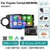 Autorádio Android 14 Carplay pro Toyota Yaris 2012 2013 2014 2015 2016 2017 Navigace GPS Multimediální přehrávač stereo wifi BT Auto