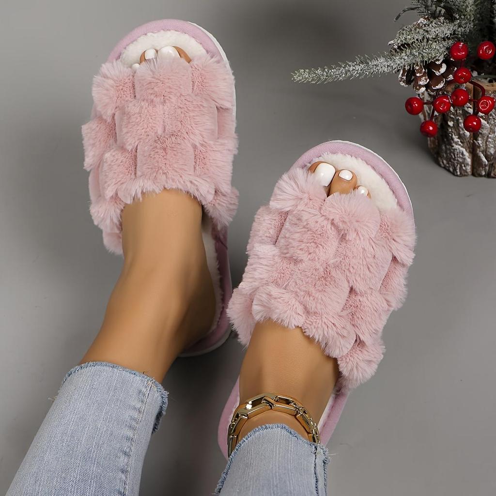 Women's Soft Open Toe Slippers Lightweight Soft Sole Indoor Shoes