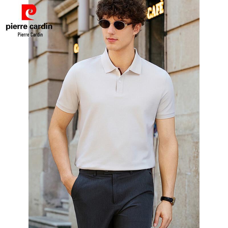 Pierre Cardin Men's Cooling Linen Silk Blend Polo Shirt