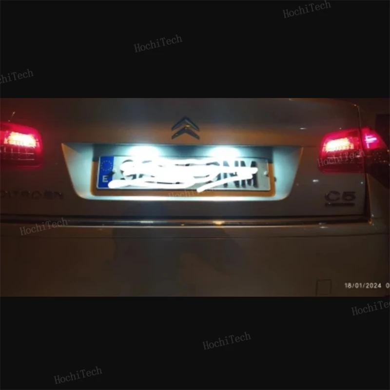 For Peugeot 106 1007 207CC 307 308 3008 406 508 607 for Citroën C2 C3 C5 C5 C6 C8 2x Canbus LED Number License Plate Light Lamp