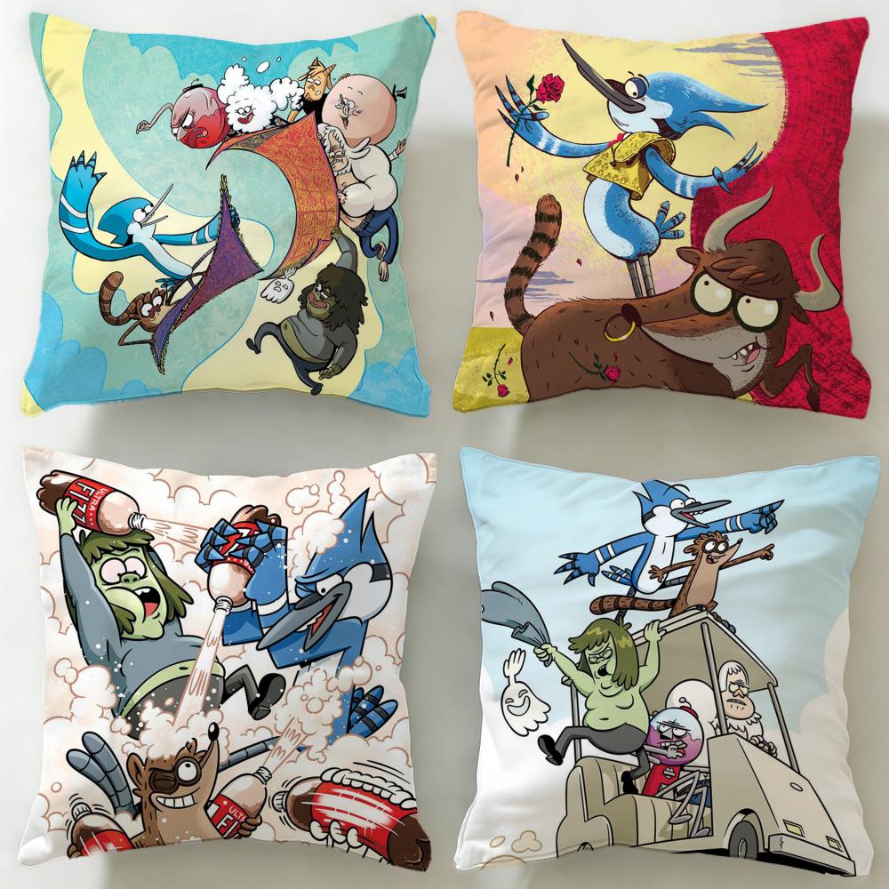 Fashion Rregular Showew Cushion Cover Soft EasyWash Pillow Case Versatile for Couch Bed Travel and Office