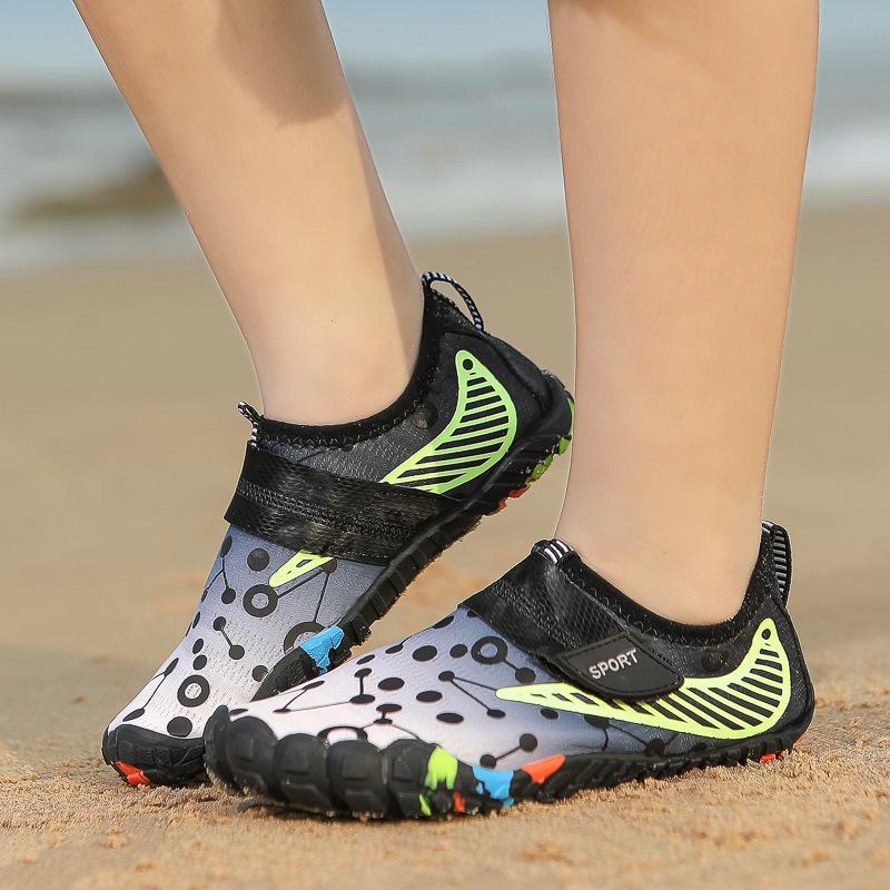 

New creek shoes, breathable and quick-drying fitness shoes for men and women, outdoor beach diving and wading swimming shoes 38 черный серый