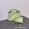 Niche Handwoven Phone and Coin Crossbody Bag: Mother-Child Collection