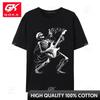 Skeleton Playing Guitar Music Casual T Shirts Designer ONeck Premium Cotton Unisex Tops Shirts Party Sweatshirts Drop Shipping