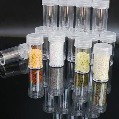 Round Diamond Painting Bead Storage Box - Plastic Container for Hama Beads and Drill Tools