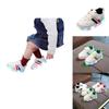 High-quality Luminous Sneakers For Kids With Striped Pattern And Eye-catching Led Features