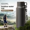 Large Capacity Insulated Cup One Cover Two Use Outdoor Water Bottle