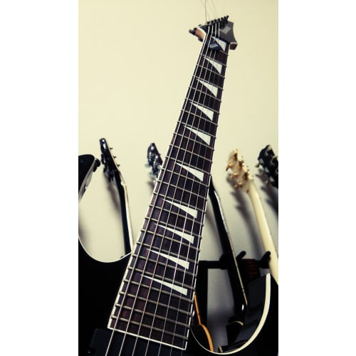 Jockomo Shark Fin (White Pearl) with Rosewood Dots Guitar Inlay Sticker by Inlaystickers