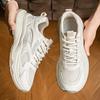 Spring and Autumn Men's Casual Sports Shoes with Lightweight Design, Featuring Color-matched Mesh Shoelaces