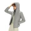 Feather Women's 90-fleece Solid Color Light and Thin Women's Clothing Hooded and Hooded Seamless Down Jacket Short Large Size Jacket
