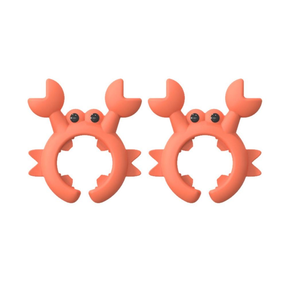 1/2/4Pcs Silicone Spatula Rack Crab Shape Anti Overflow Pot Holder Adjustable Anti-Scalding Cooking Pot Clip Kitchen Gadgets