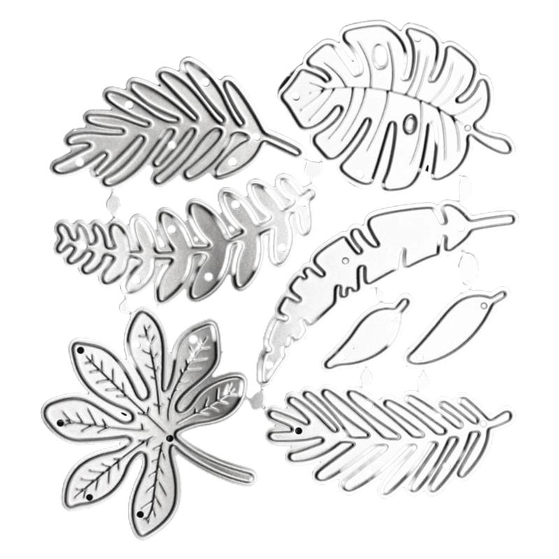 Tree Leaves Theme Metal Die Cuts Cutting Dies Cut Stencils for DIY Embossing Paper Leather Scrapbooking Card Making