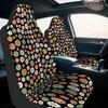 2pcs, Trendy Colorful Flower Pattern Car Seat Covers, Designed For Driver And Passenger Front Seats, Fresh Look For Car Interior