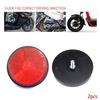 2PCS Circular Reflector Universal Car Trucks Motorcycle ATV Bikes Bicycle Reflector Safety Reflector Motorcycles Accessories