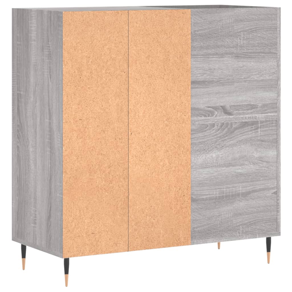 Record Cabinet Gray Sonoma 84.5 x 38 x 89 cm Engineered Wood