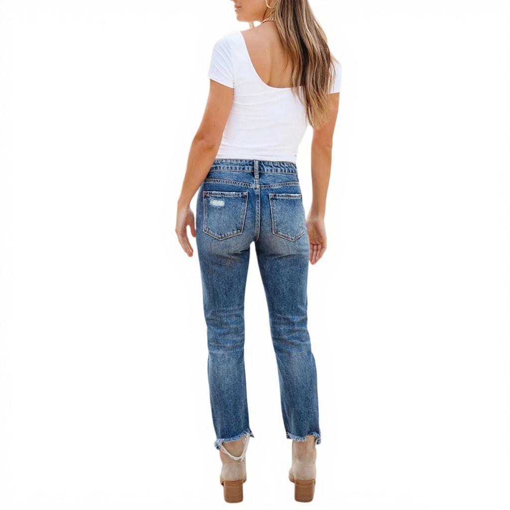 Women's High Waist Stretch Jeans Fashion Jeans
