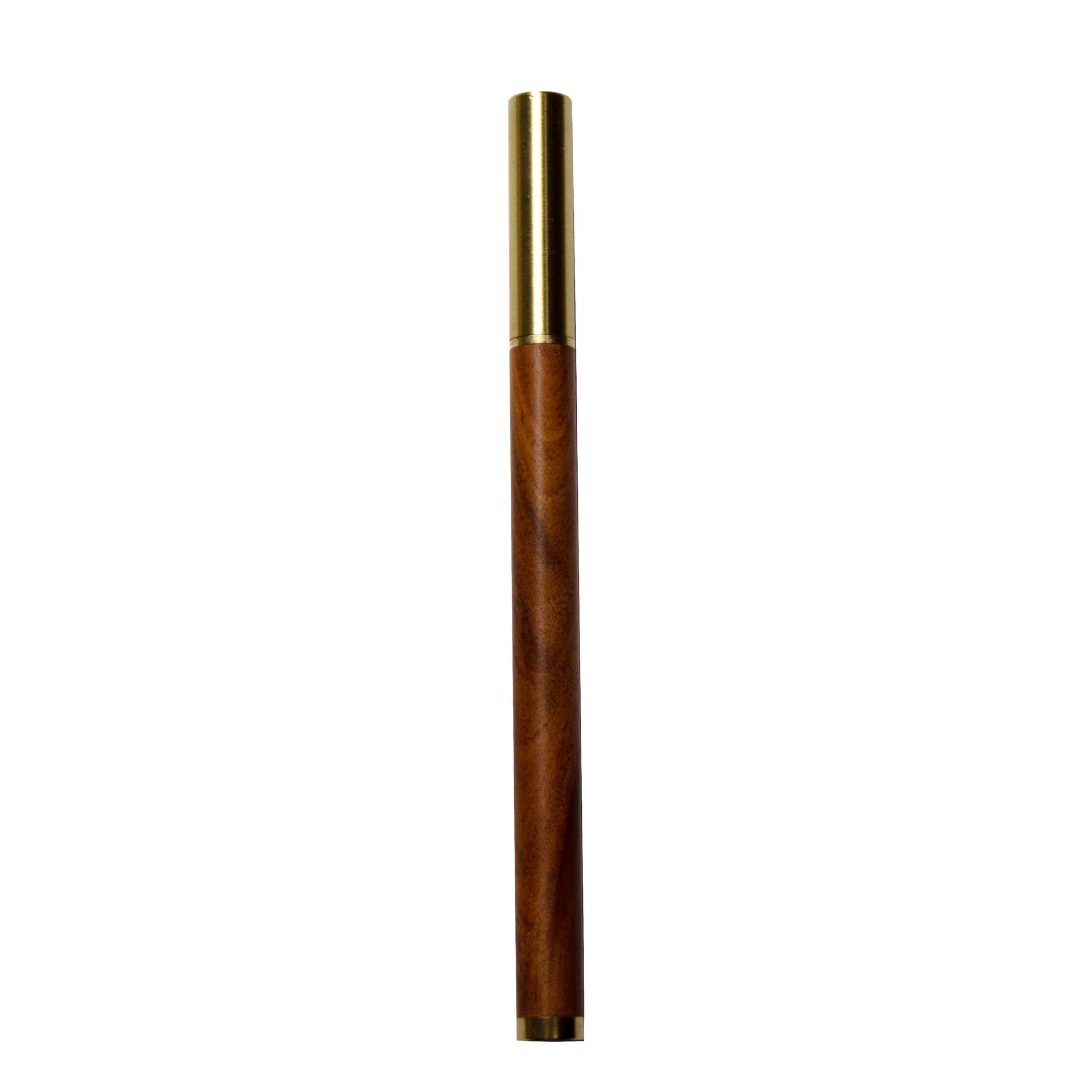 Rosewood Ebony Brass Signature Ballpoint Pen - Carbon Neutral Design розовый лес