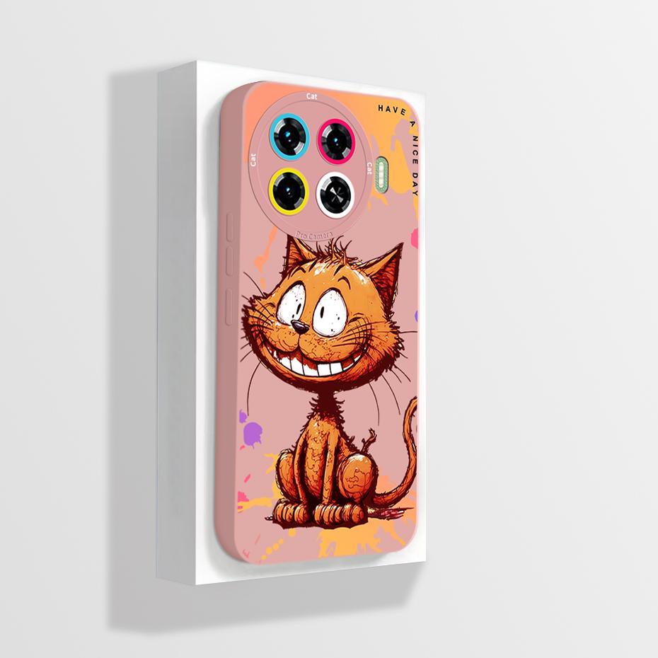 Case For Tecno Spark 20 Pro Plus 4G Phone Cover Cute Astronaut Soft Liquid Silicone Bumper Shell For Tecno Spark20ProPlus Fundas