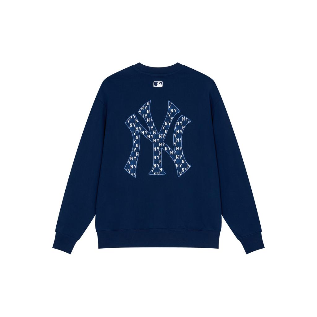 New MLB Sweatshirts Unisex Navy Blue 3AMTM0441-50NYS