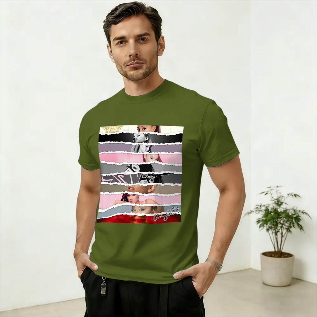 Arianas Grandes Eternal Sunshine Tour Cotton TShirt For Unisex Summer Y2K Funny TShirts Crew Neck Tees Plus Size Hot Sale Tops