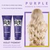 2pcs Purple Hair Shampoo and Conditioner Set for Blonde & Silvery Hair - Deep Conditioning & Neutralize Brassiness, Restore Vibrancy & Cool Tones